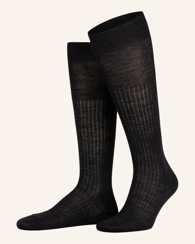 Falke Kniestrümpfe Luxury No. 7 grau 3080