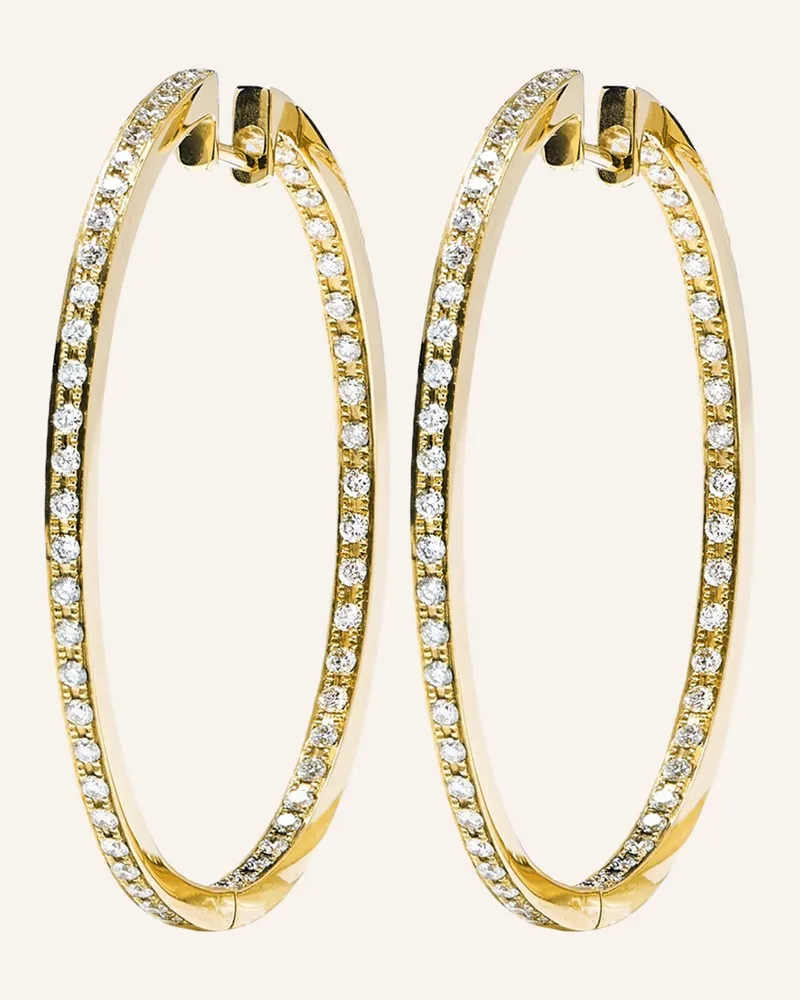 CADA Ohrringe LARGE HOOPS Gold