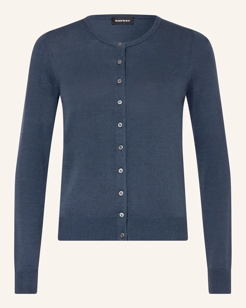 Repeat Strickjacke Dunkelblau