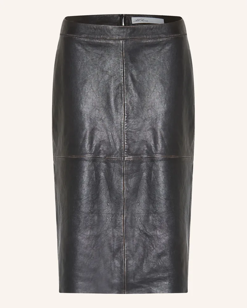 AllSaints Lederrock Olivia braun Dunkelbraun