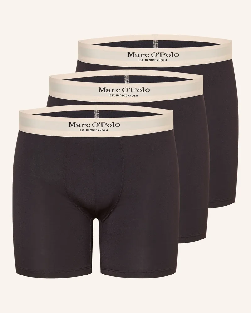 Marc O'Polo 3er-Pack Boxershorts schwarz Schwarz