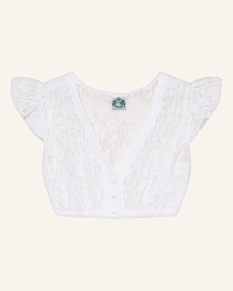 Hammerschmid Dirndlbluse Anina Aus Spitze weiss Weiss
