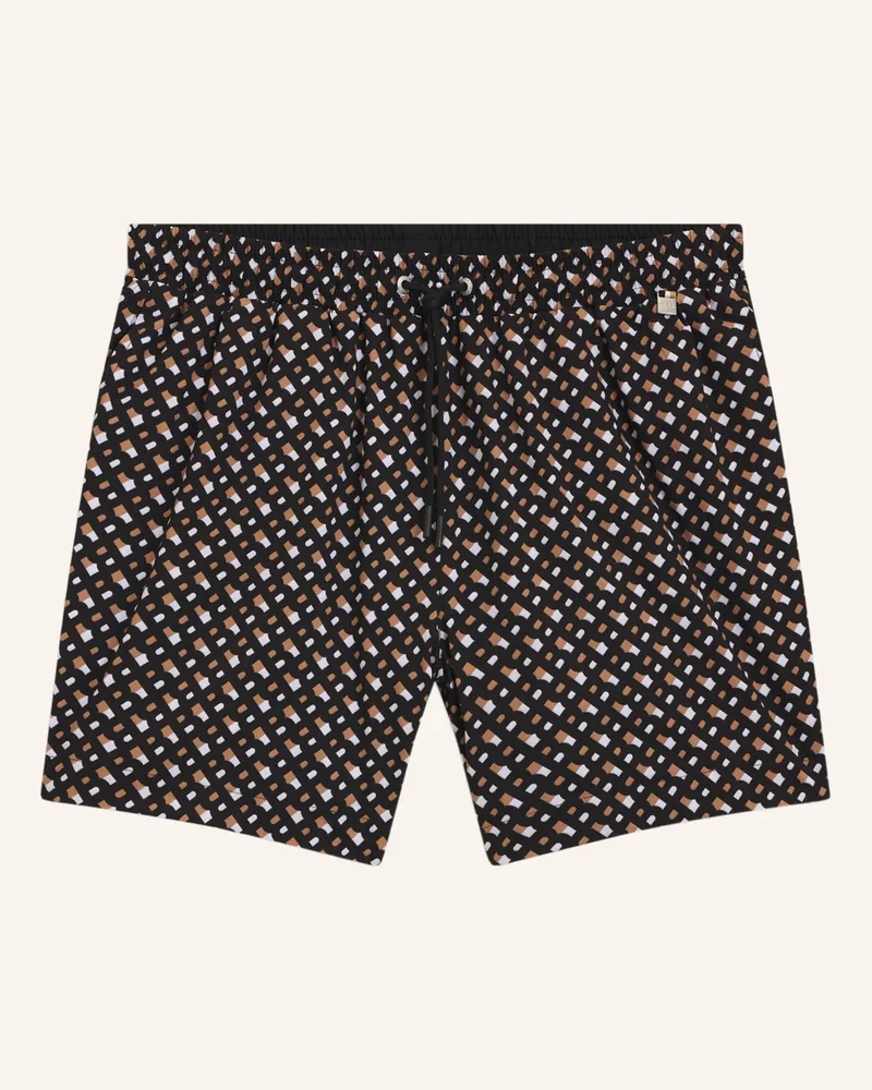 HUGO BOSS Badeshort Manu New schwarz Schwarz