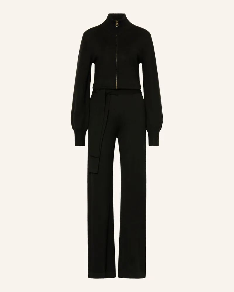 WE NORWEGIANS Jumpsuit aus Merinowolle Schwarz