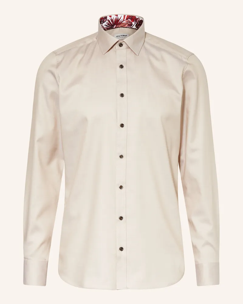 Olymp Hemd Level Five Body Fit beige Beige