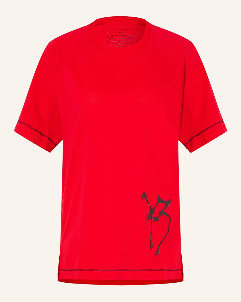 Y-3 Funktionsshirt rot Rot