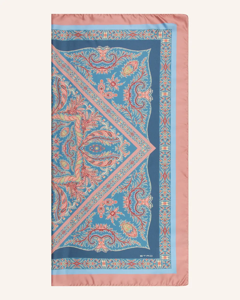 Etro Seidentuch blau Petrol