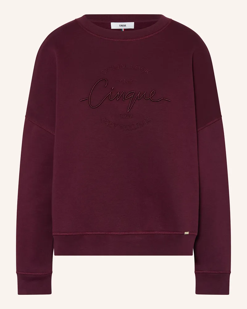 cinque Sweatshirt CICOLA Dunkelrot