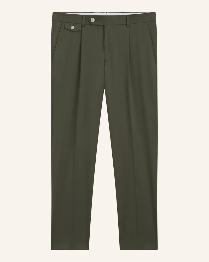 HUGO BOSS Formal Trousers H-Perin-Pl-Dtl-263 Tapered Fit gruen Grün