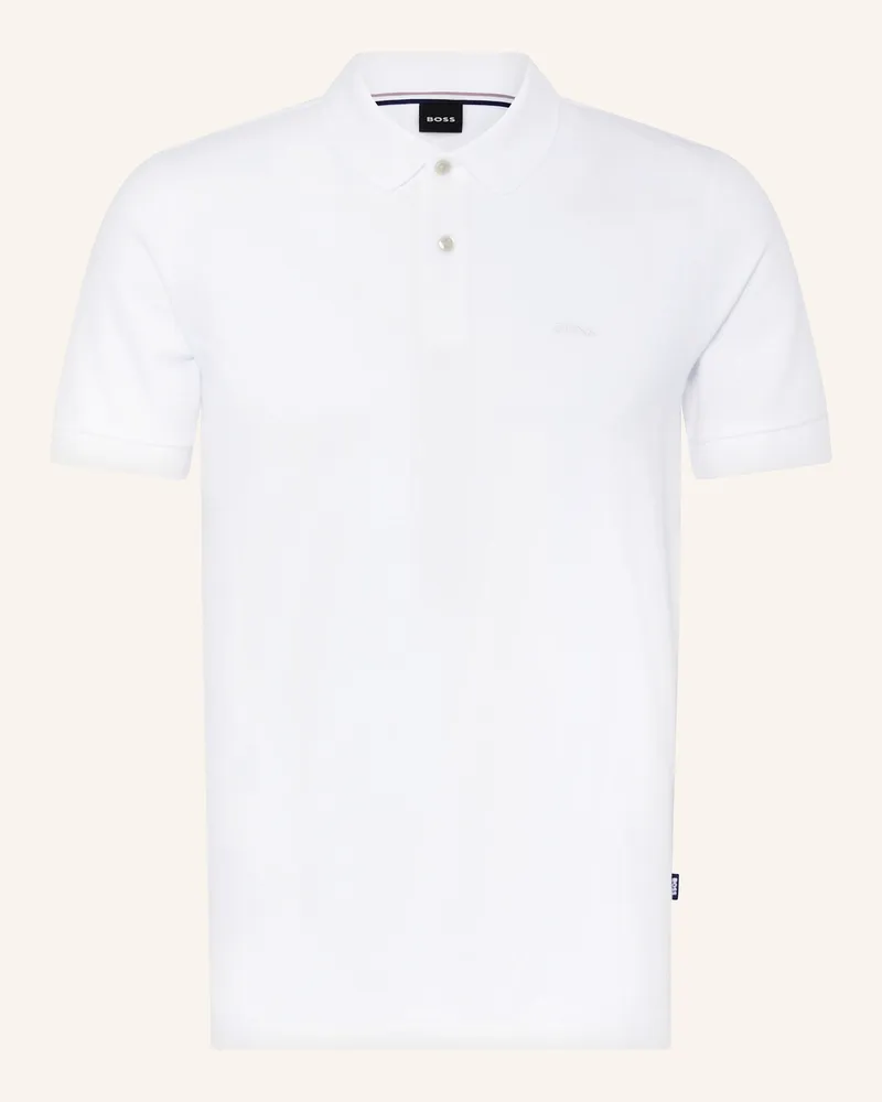 HUGO BOSS Piqué-Poloshirt PALLAS Regular Fit Weiss