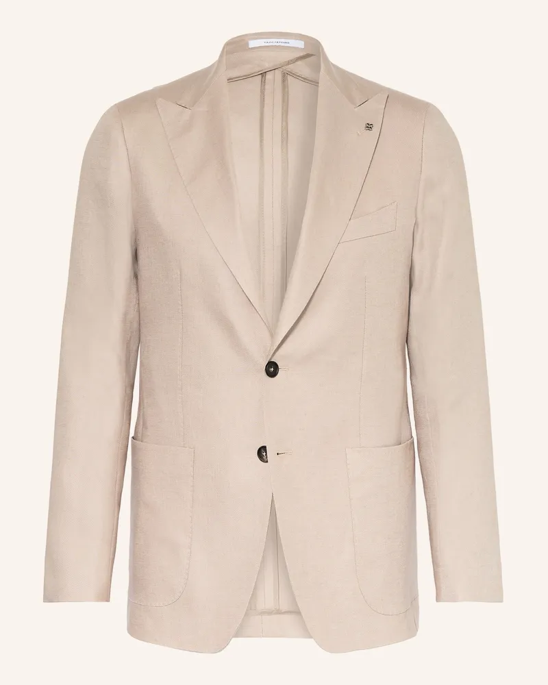 Tagliatore Leinensakko Extra Slim Fit beige Beige