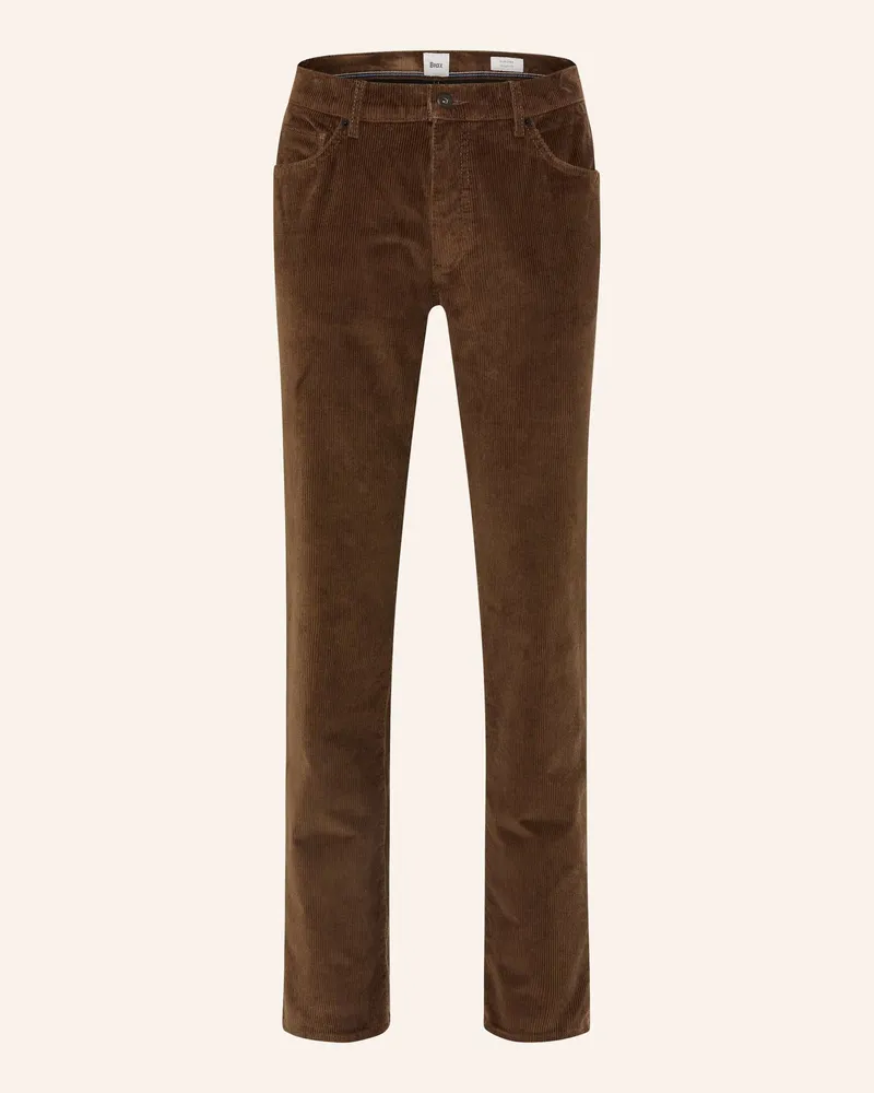 Brax Cordhose Cadiz Straight Fit braun Braun