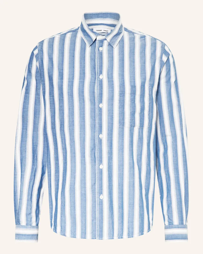 Samsøe & Samsøe Hemd SARYAN Comfort Fit Blau