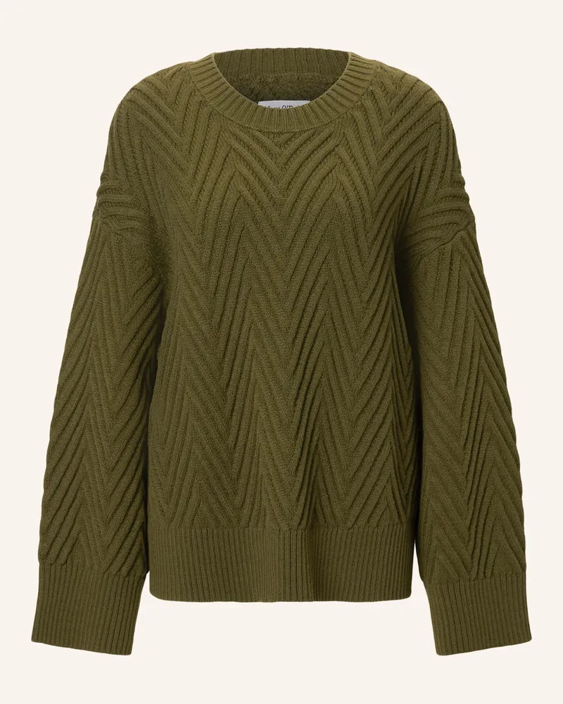Marc O'Polo Strickpullover Dunkelbraun