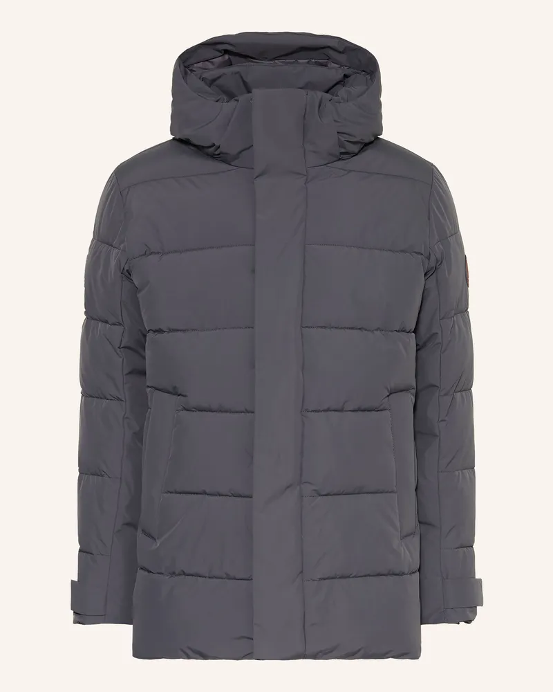 Save The Duck Steppjacke Flavien Mit Abnehmbarer Kapuze grau Dunkelgrau