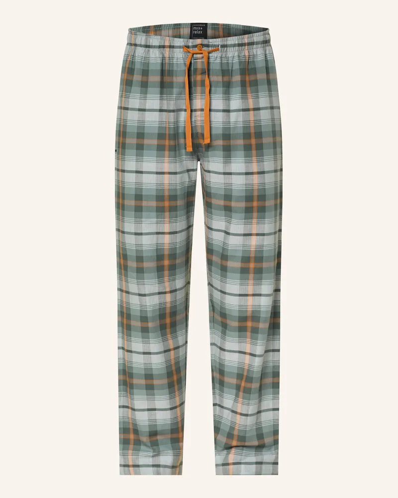 Schiesser Schlafhose Mix+Relax gruen Hellgrün