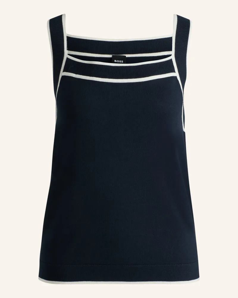 HUGO BOSS Casual Top Flimi blau Dunkelblau