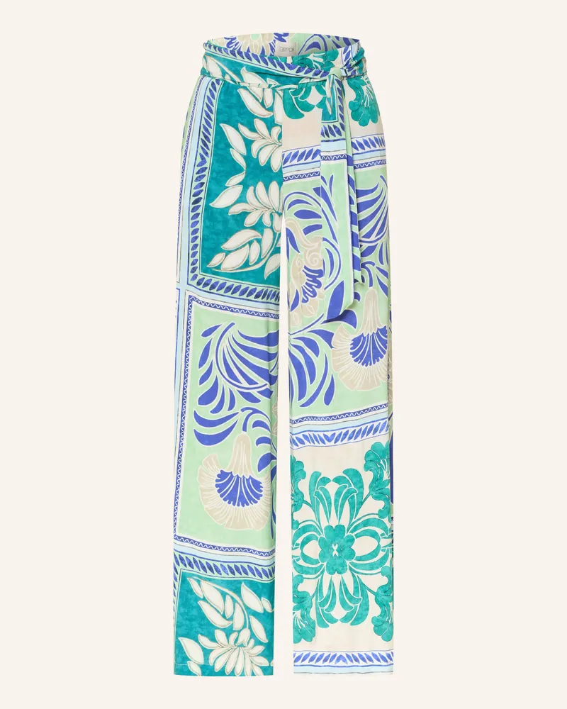 Cartoon Marlenehose Blau