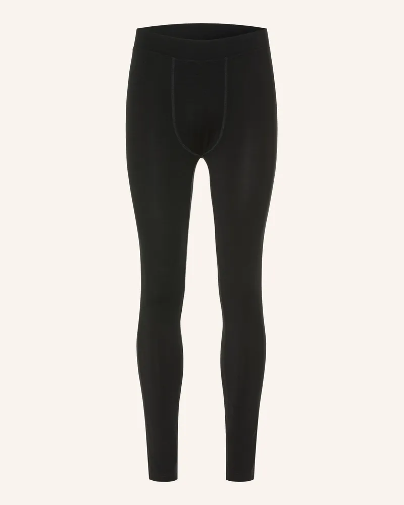 WE NORWEGIANS Funktionswäsche-Hose Long Johns Aus Merinowolle schwarz Schwarz