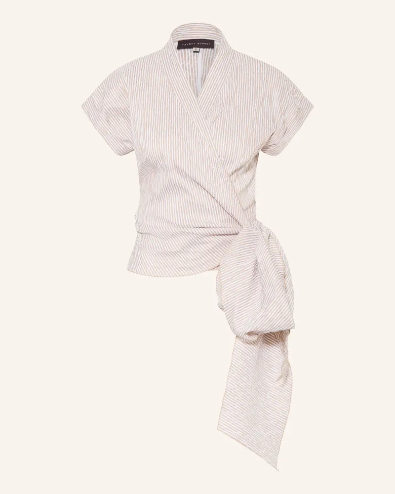 Talbot Runhof Wickeltop beige Taupe