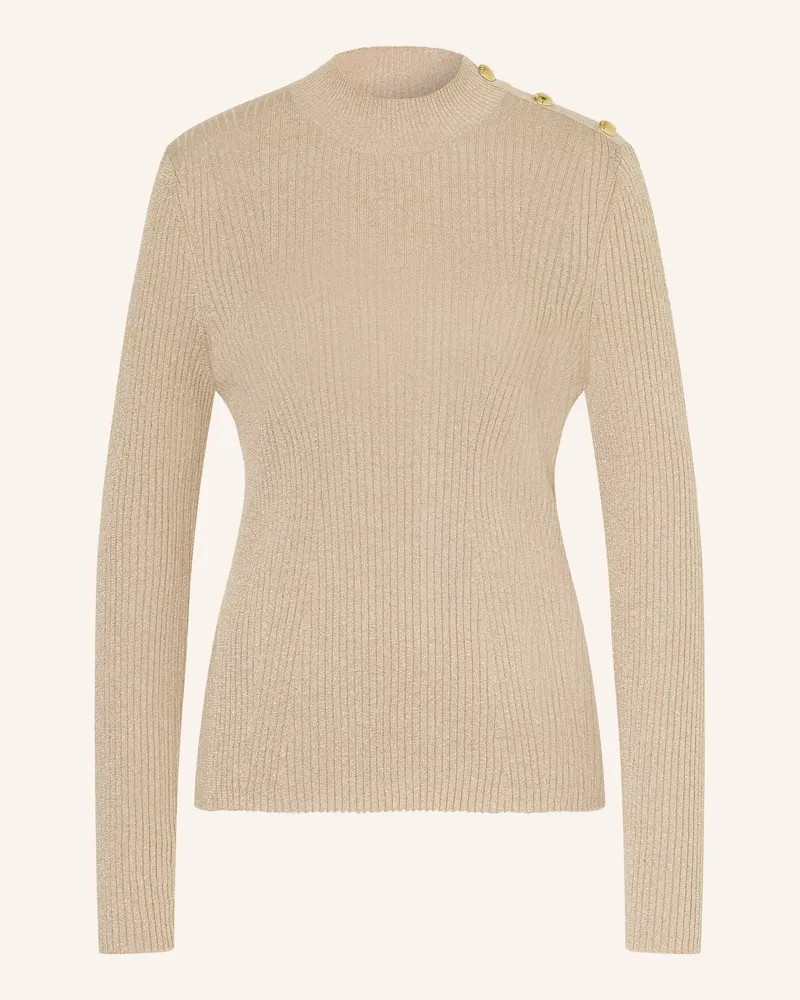 Barbour Pullover mit Glitzergarn Gold