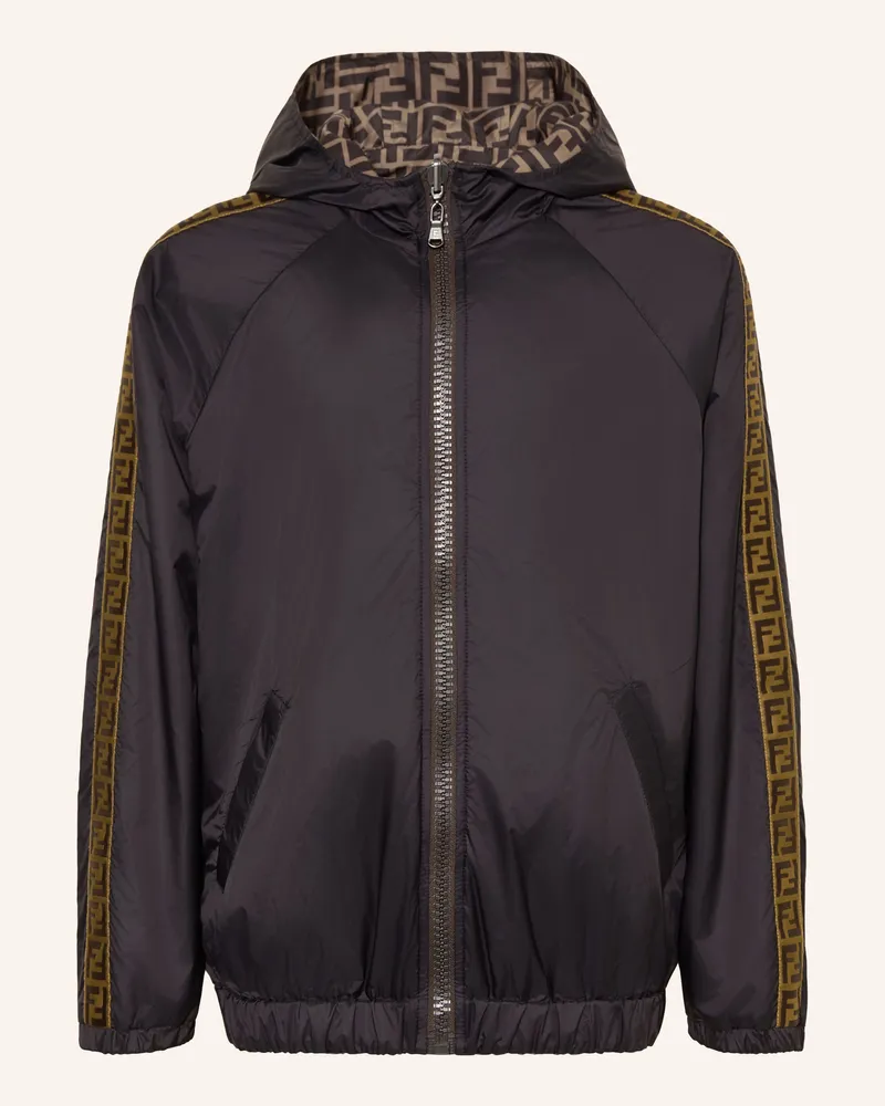 Fendi Blouson Zum Wenden schwarz Schwarz