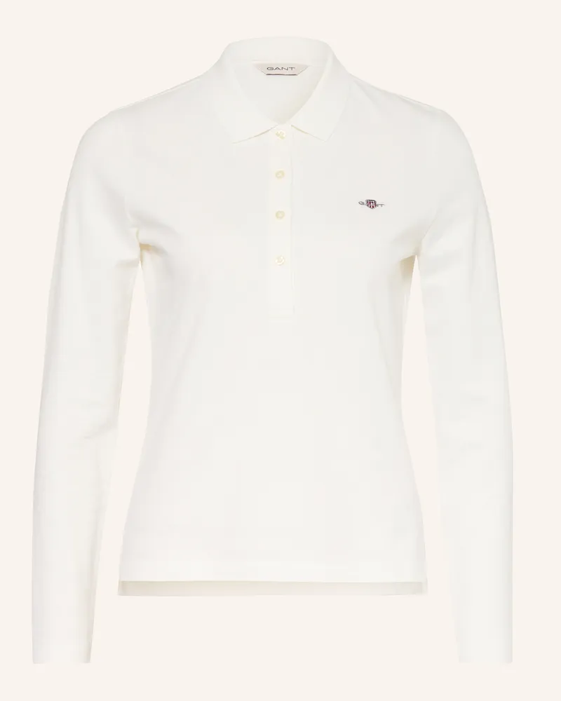 Gant Piqué-Poloshirt Ecru
