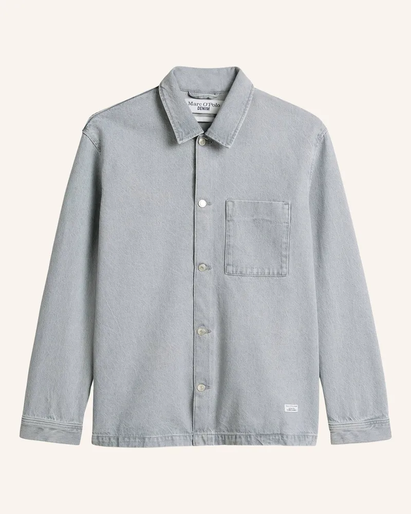 Marc O'Polo Overshirt grau Hellgrau