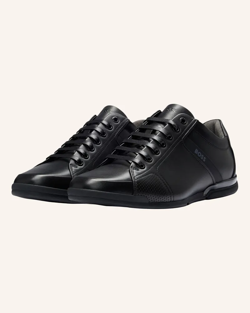 HUGO BOSS Sneaker SATURN_LOWP_LUX4 A_N Schwarz