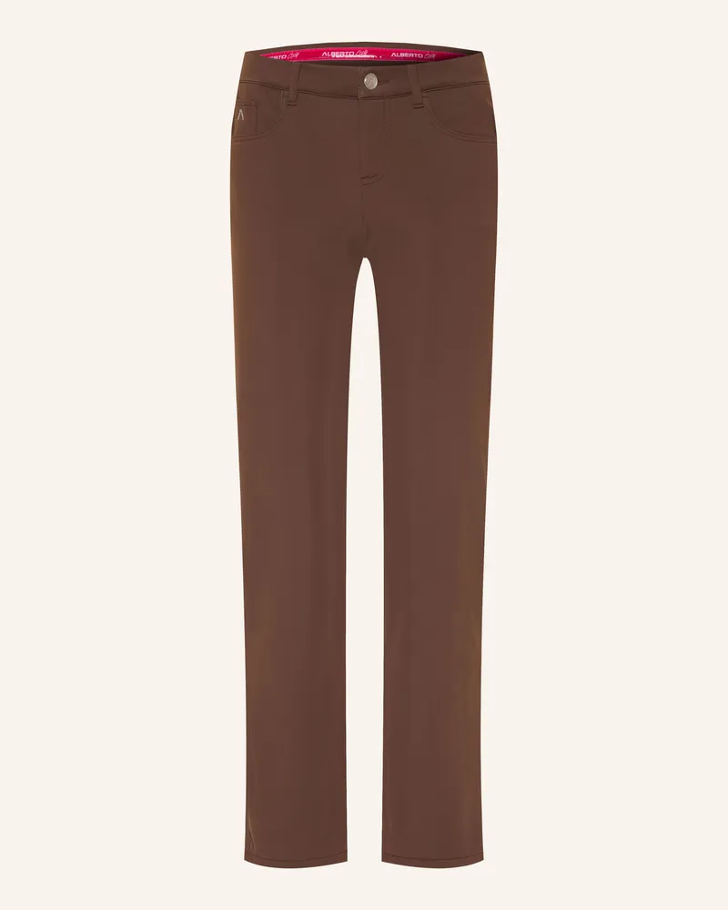 Alberto Golfhose Anja braun Dunkelbraun