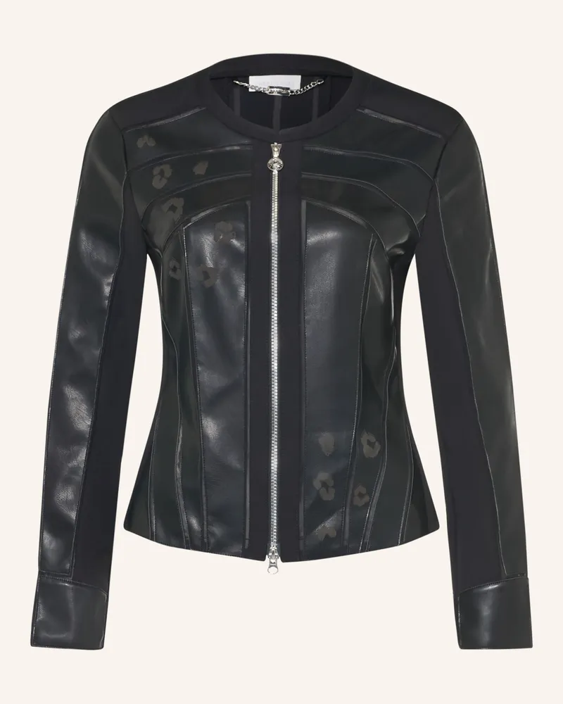 Sportalm Jacke In Lederoptik schwarz Schwarz
