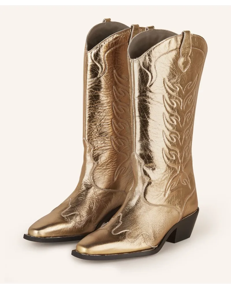 AllSaints Cowboy Boots DOLLY - GOLD Gold