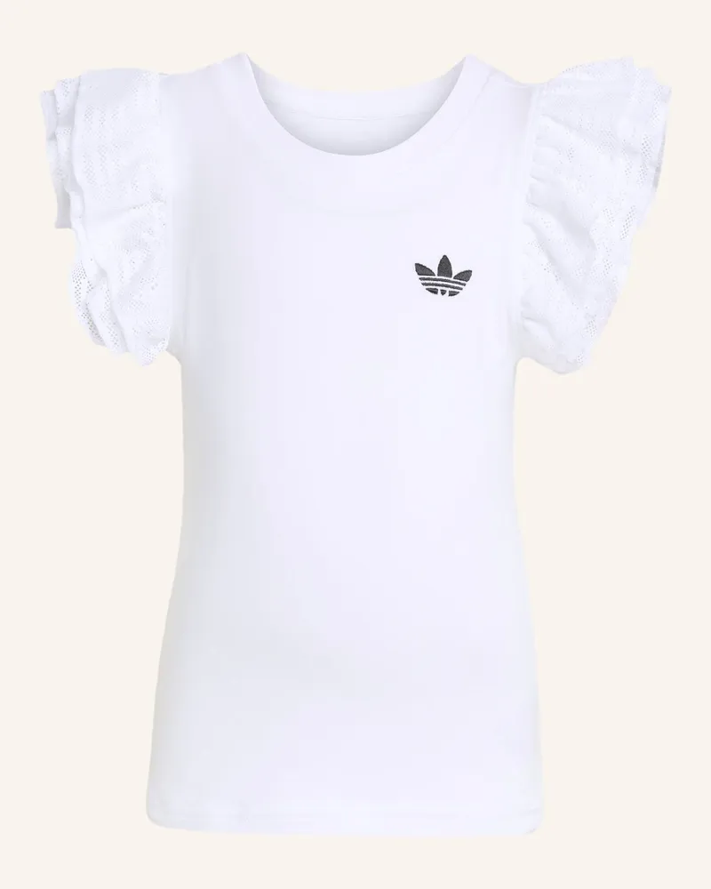 adidas Kurzes Aop Cycling T-Shirt-Set weiss Weiss