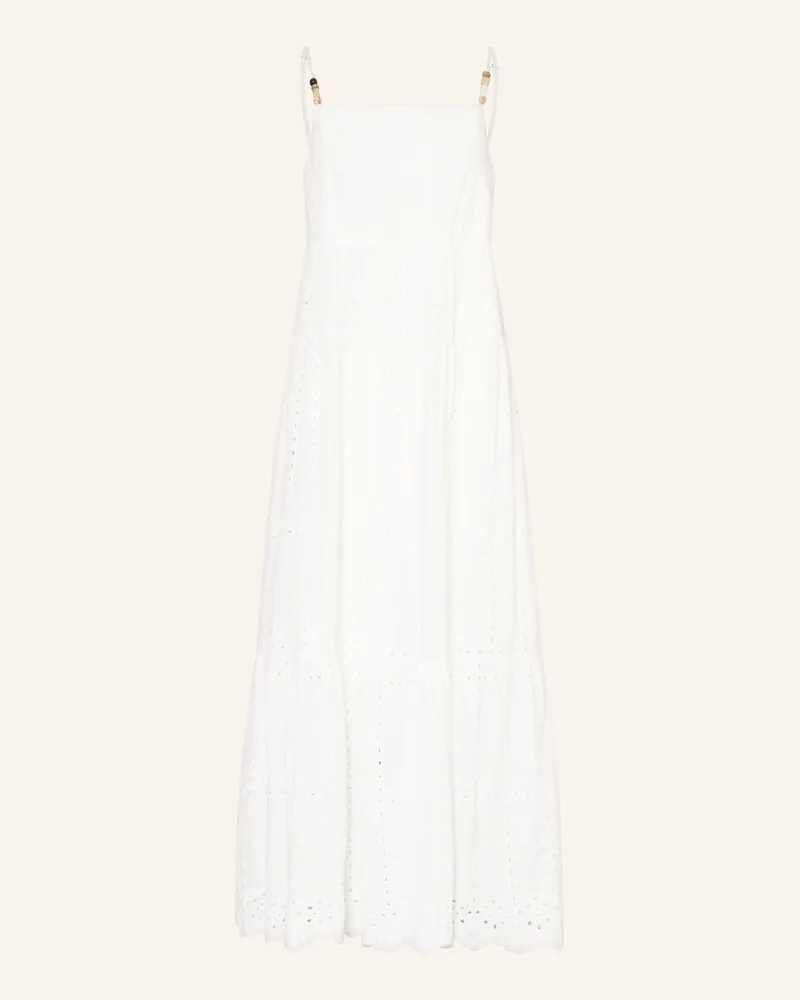 Riani Kleid mit Lochspitze Weiss