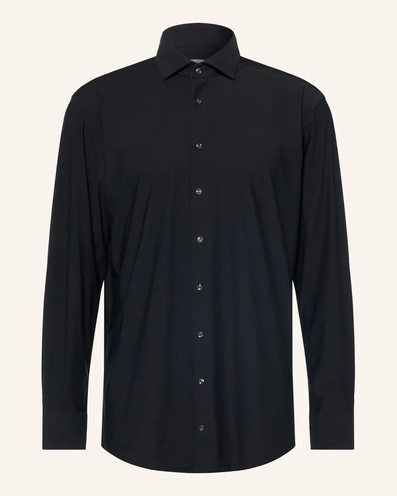 Seidensticker Jerseyhemd Comfort Fit schwarz Schwarz
