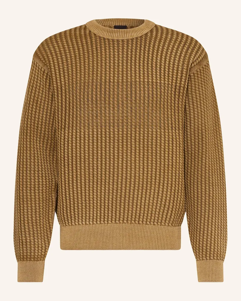 HUGO BOSS Pullover AGOLAN Hellbraun