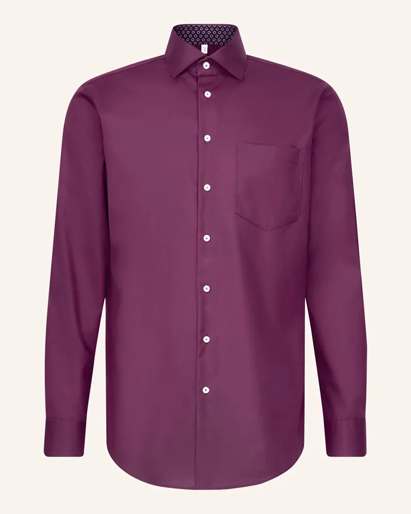 Seidensticker Hemd Regular Fit lila Fuchsia