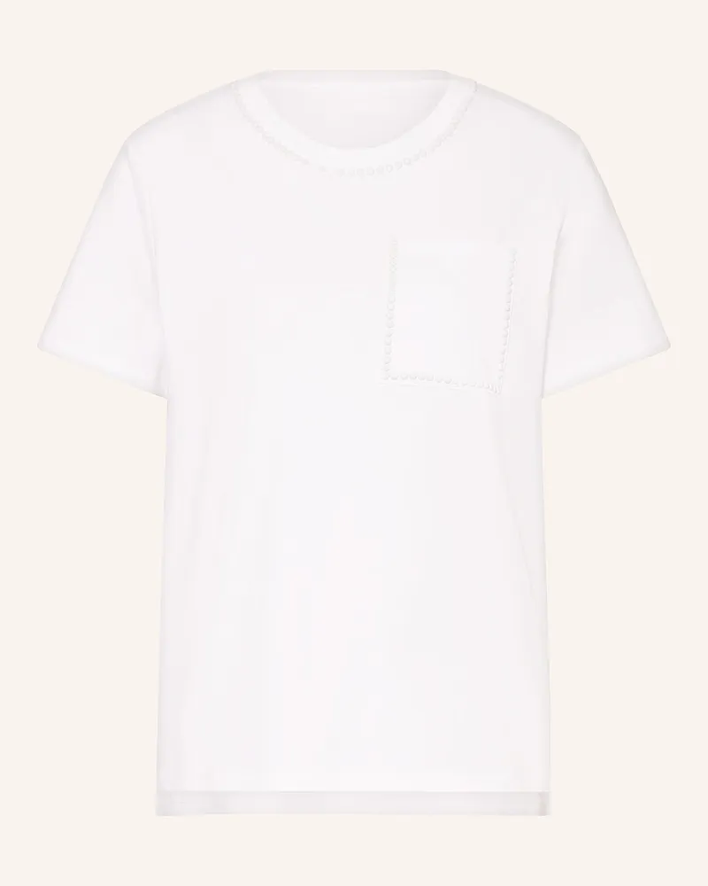 Marc Cain T-Shirt Mit Nieten weiss Weiss