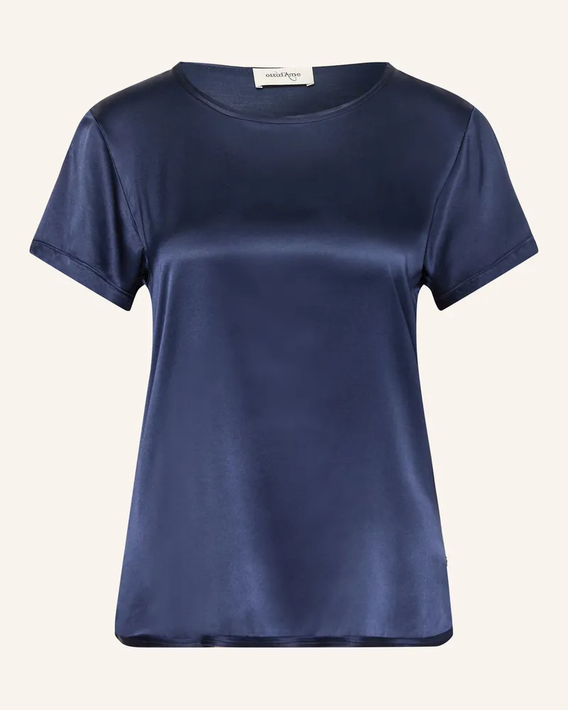 ottod’Ame Blusenshirt Aus Seide blau Dunkelblau