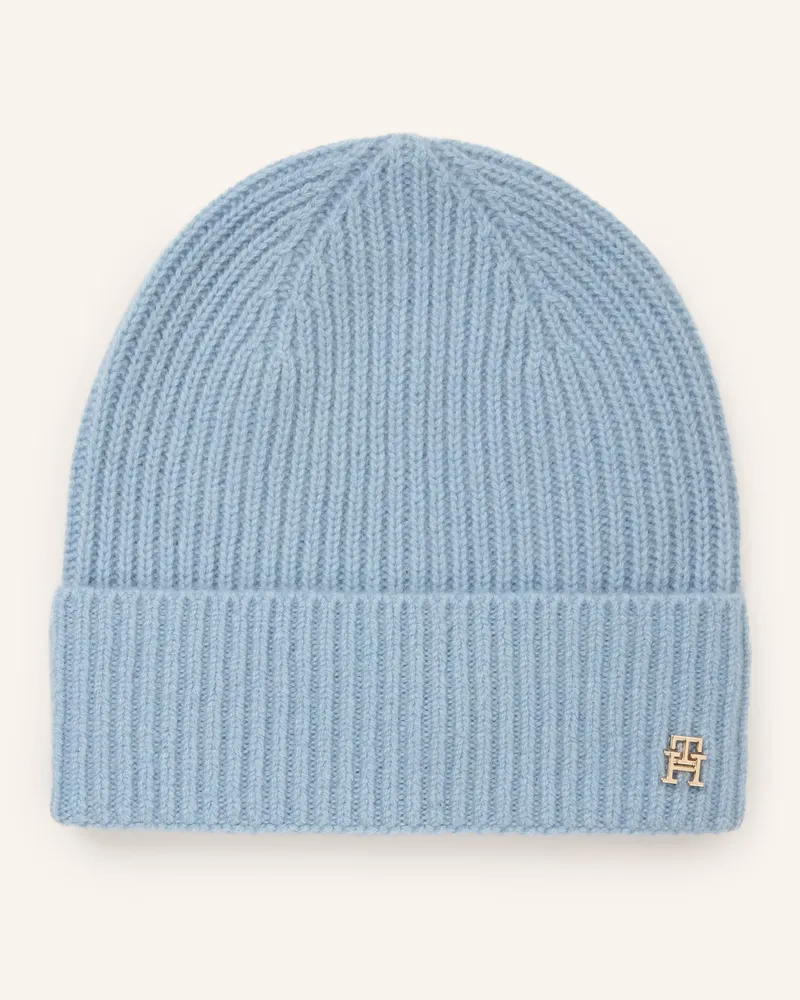 Tommy Hilfiger Cashmere-Mütze blau Hellblau