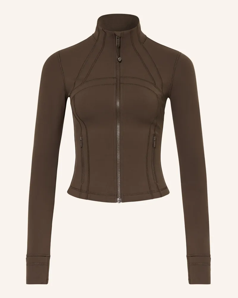 LULULEMON Trainingsjacke Define Cropped braun Dunkelbraun