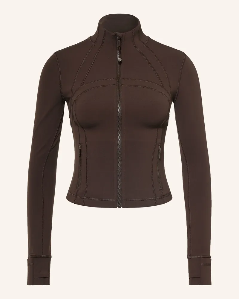 LULULEMON Trainingsjacke Define Cropped braun Dunkelbraun