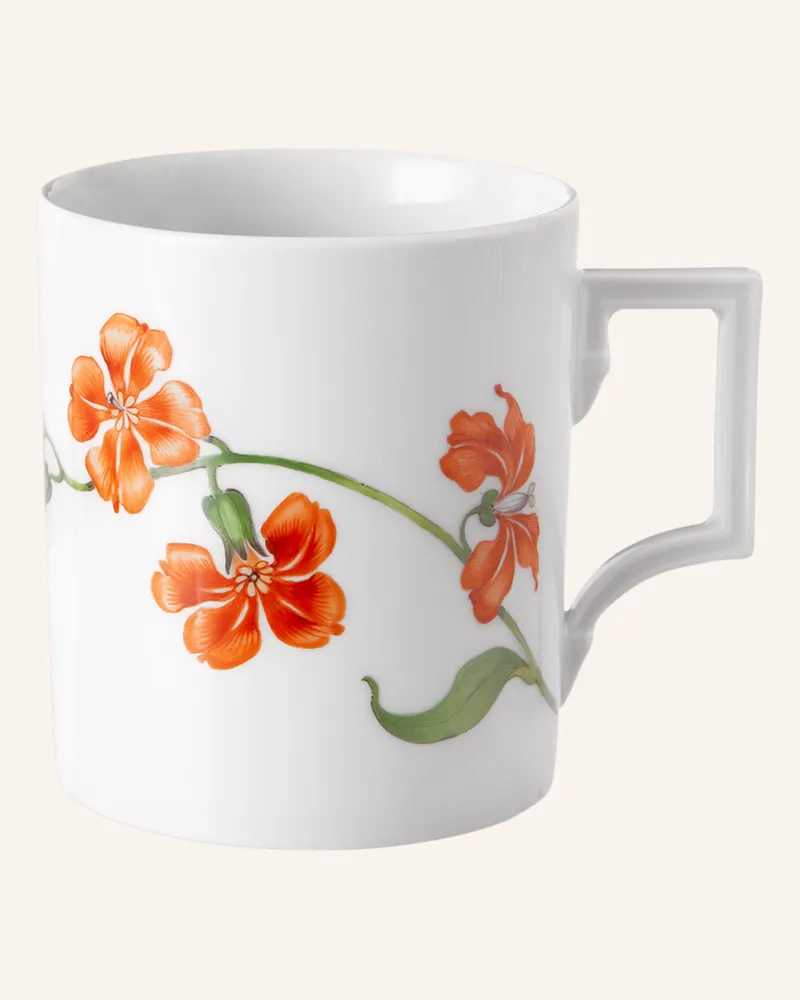 MEISSEN PORZELLAN-MANUFAKTUR Henkelbecher VELVET FLOWER Weiss