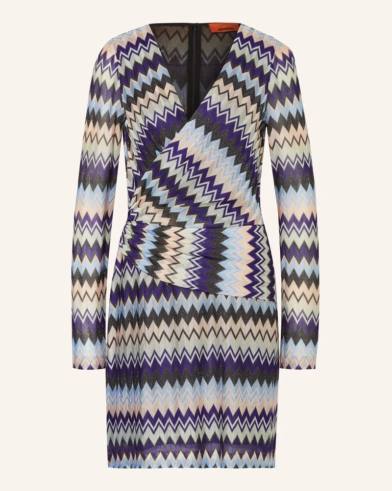 Missoni Kleid mit Glitzergarn Lila