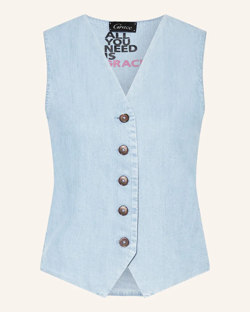 Grace Blazerweste in Jeansoptik 737