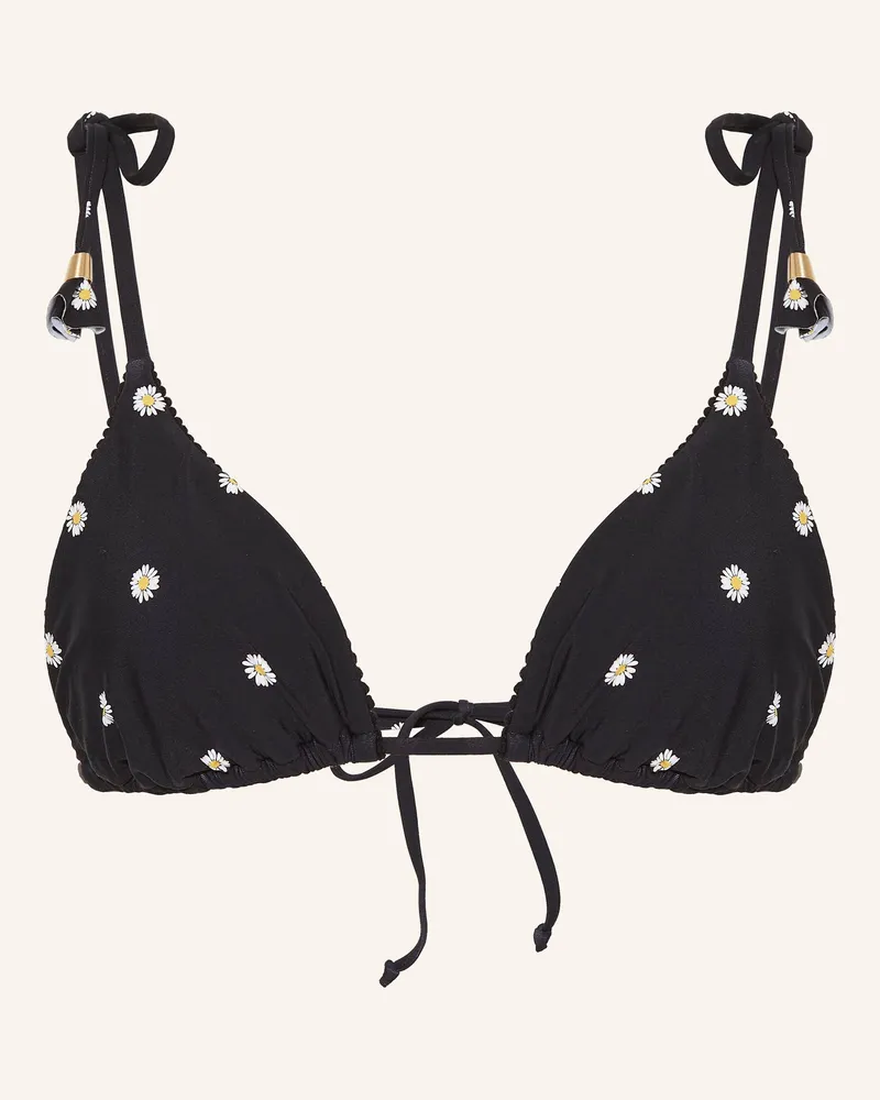 Seafolly Australia Triangel-Bikini-Top DAISYCHAIN Schwarz
