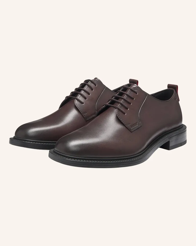 HUGO BOSS Business-Schnürschuh LYSANDER_DERB_PLLT Dunkelrot