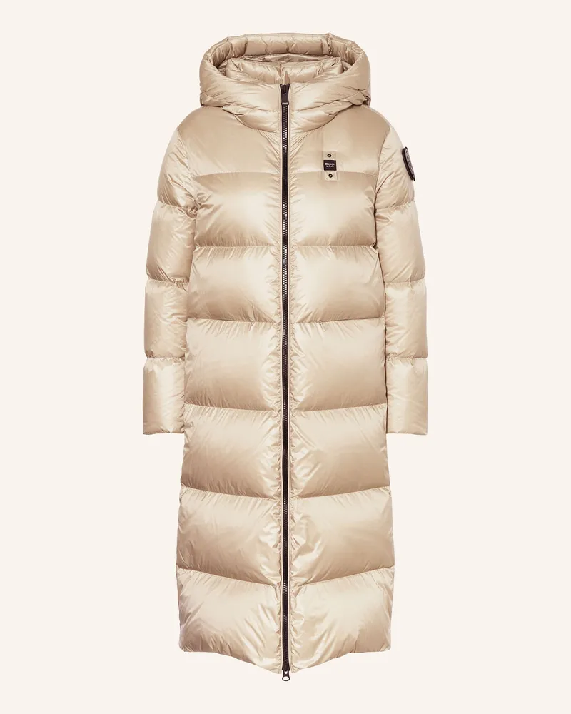 Blauer Daunenmantel CELIA Beige
