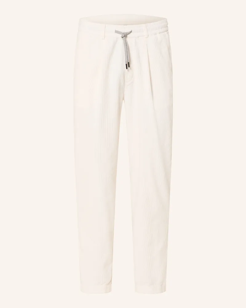 Maerz Cordhose Slim Fit Weiss