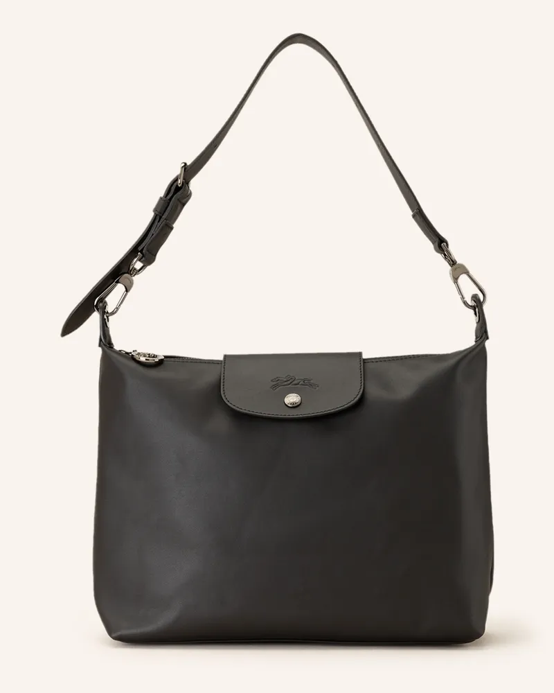 Longchamp Handtasche Le Pliage Cuir schwarz Schwarz